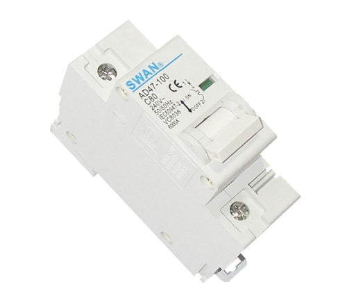 CIRCUIT BREAKER DIN 80A 1P 6KA D-CURVE