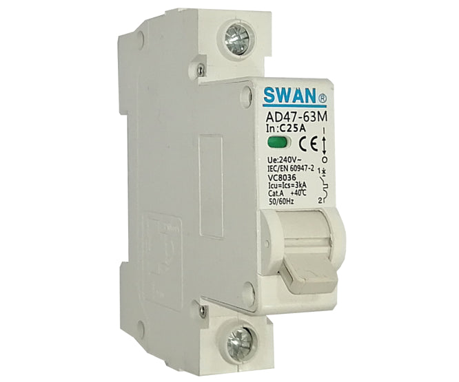 CIRCUIT BREAKER DIN 25A 3P 3KA C-CURVE